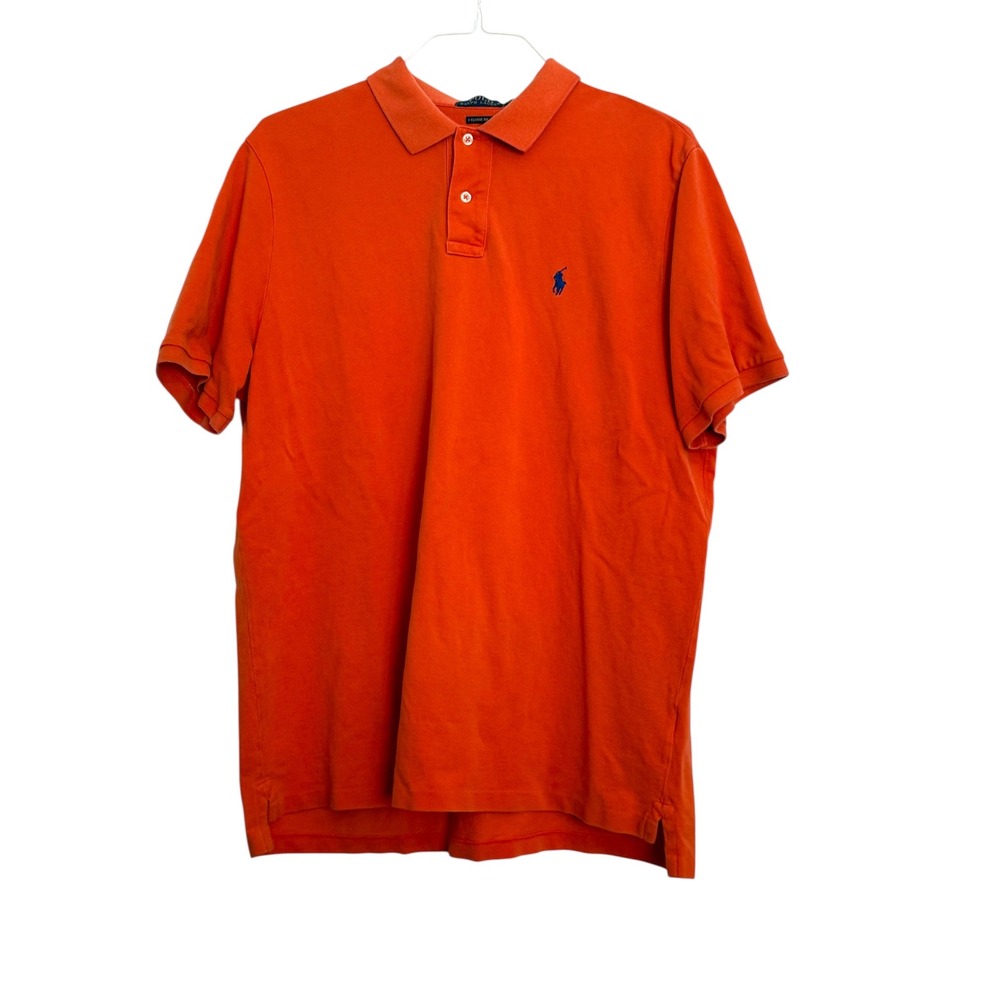 Polo Ralph Lauren Classic Fit Polo Shirt Orange Short Sleeve Casual XL